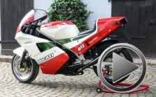 Ducati 851 tricolore 1988 for rental hire classic motorcycle touring - A great ride in the Taunus